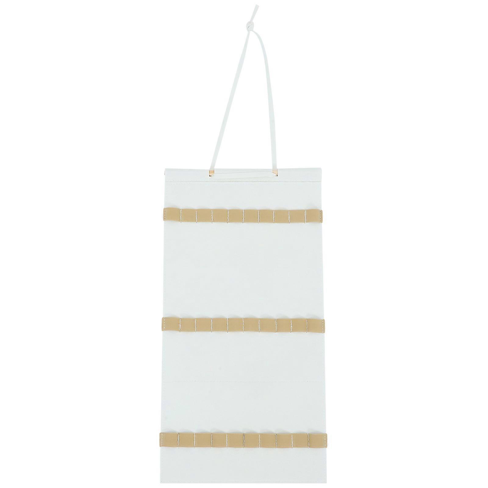 منظم عقال لتنظيم ملحقات الشعر للفتيات تركيب سريع خشبي ولباد 1 مجموعة