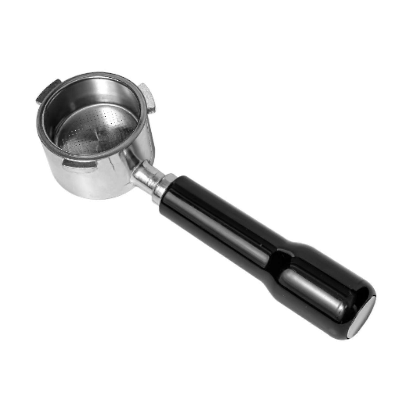 51mm Alloy Bottomless Portafilter, Reusable Coffee Filter Handle for Espresso Machine, Cafe & Home