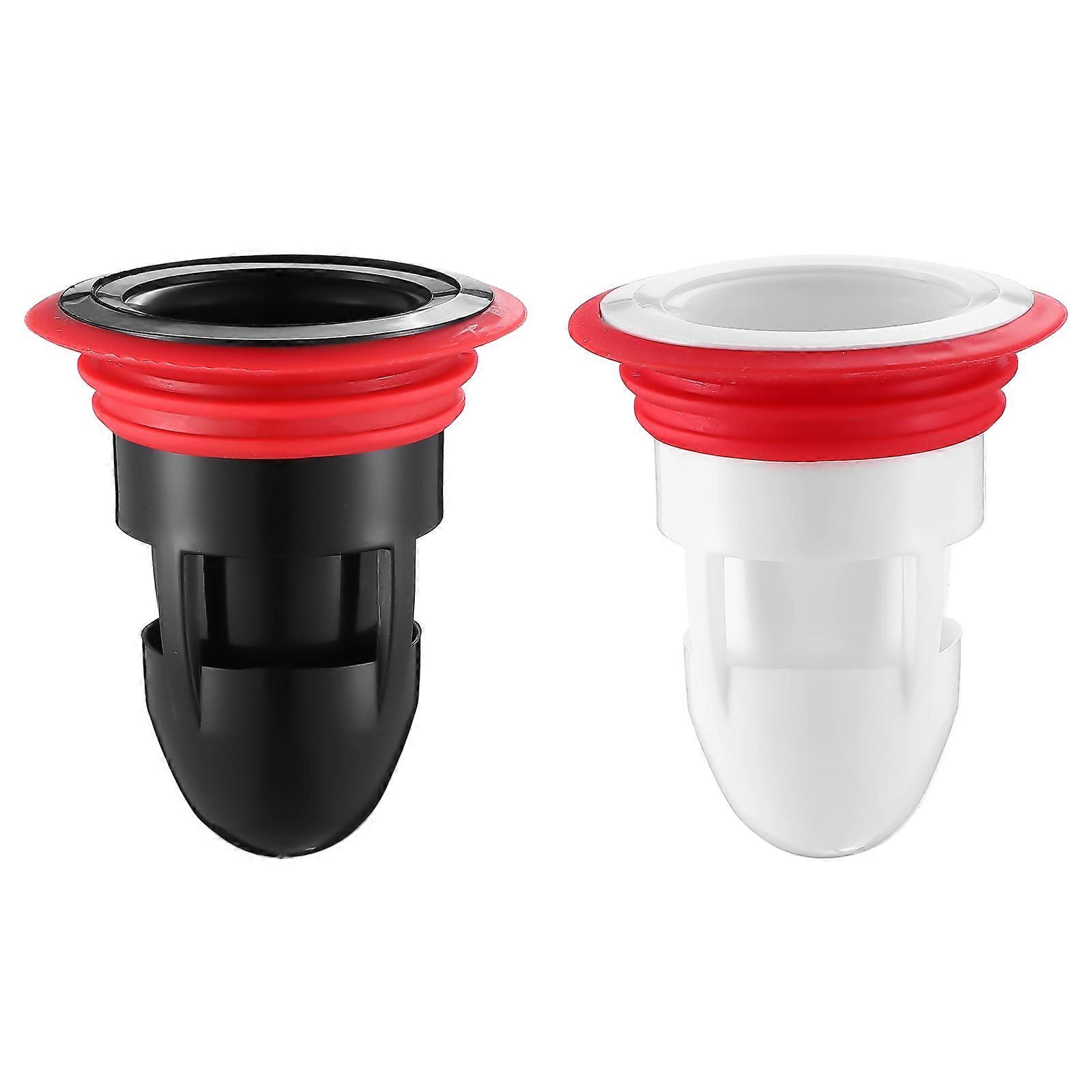 2pcs Shower Floor Drain Backflow Preventer Sewer Core Anti Odor Plug for Kitchen & Bathroom Use