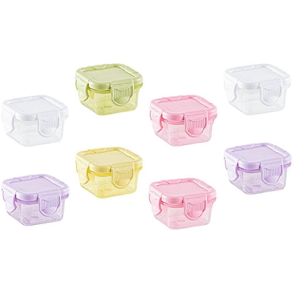 Dressing Container For Kids Portable Condiment Cups Boxes Leak Proof For School 8Pcs