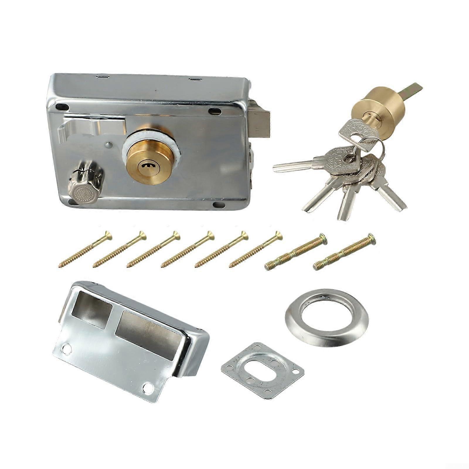Coldrolled steel door lock for theft prevention, smooth and easy maintenance (open left)