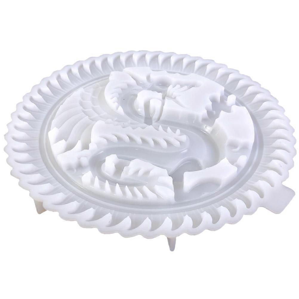Flexible DIY Dragon Embossment Silicone Mold for Epoxy Crafting – Reusable, Non Stick, Easy to Clean, Home Decor & Creative Projects