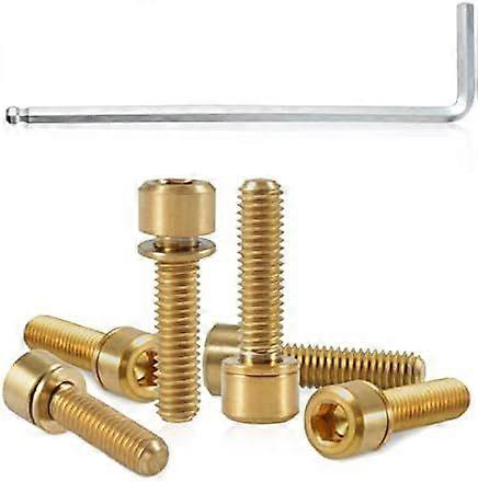 CE QUE VOUS GET6 x vis de potence de vélo, 1 x clé hexagonale.