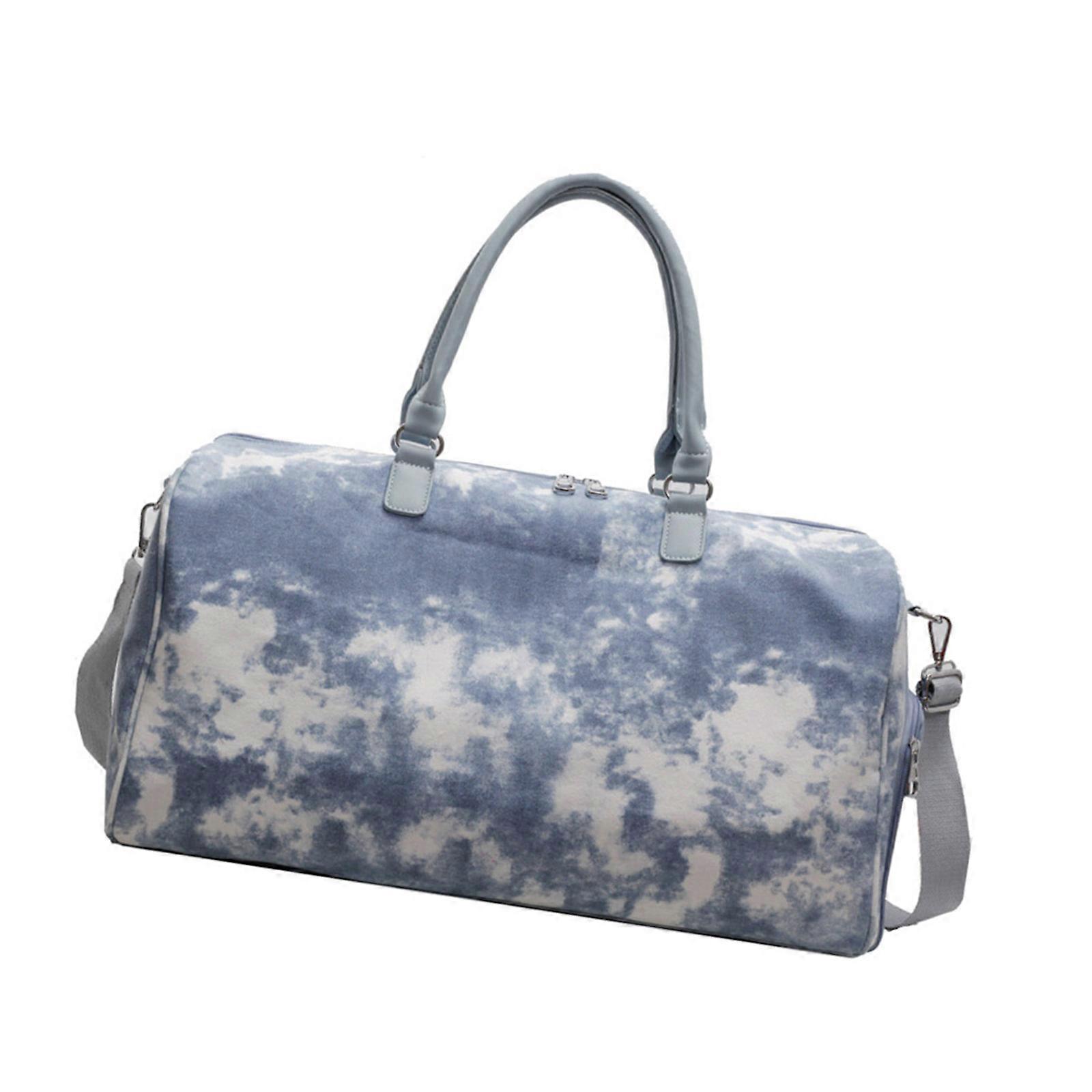 Practical Waterproof Overnight Bag Lightweight Design Spacious Interior Adjustable Strap Quick Access Pockets  Blue