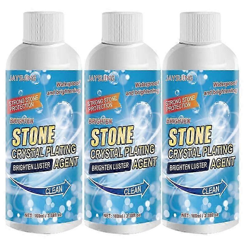3x 石雕抛光涂层剂石材水晶电镀剂清洁剂密封剂划痕修复厨房瓷砖台面大理石