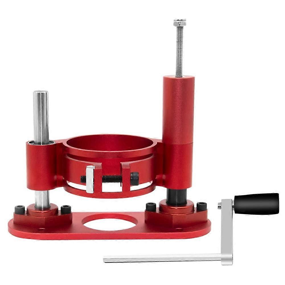 Complete installation set for router lift system, aluminum base plate for woodworking for table saws, metal router lift system kit (Gold)