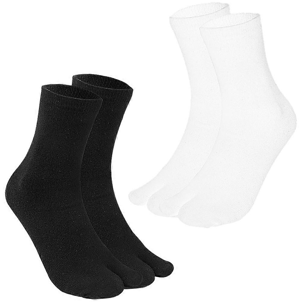 Toe Separator Sock Silicone Daily Use Black 2Pairs