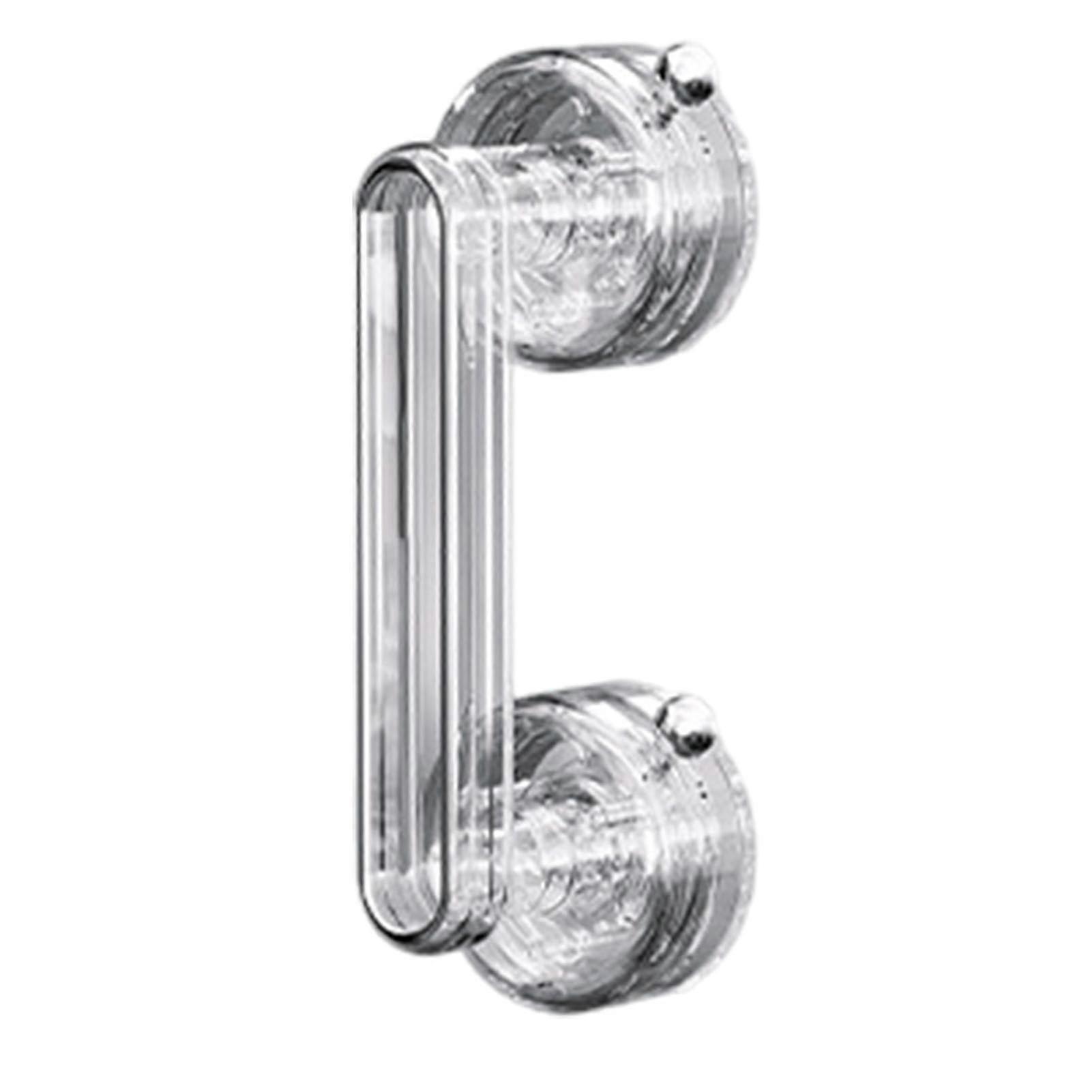 Shower Handles with Suction Cup, No Drill Safety Grab Bar For Glass Doors And Cabinets, Elderly Friendly, Transparent