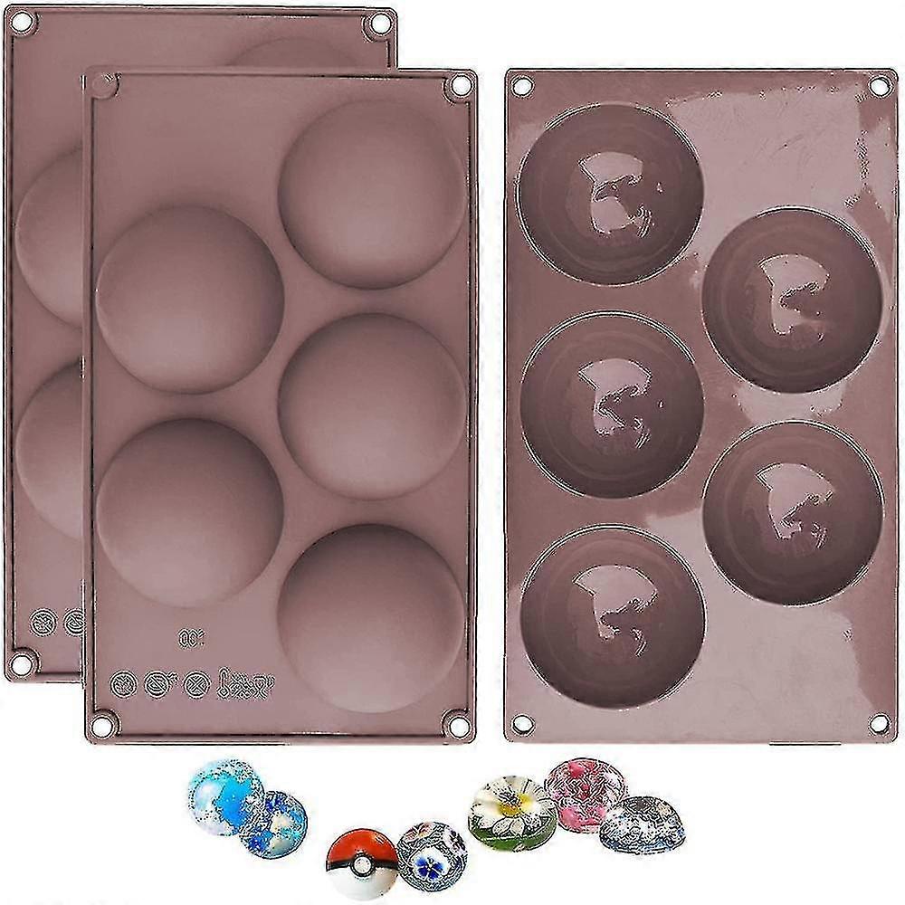 1.DURABLE TO USESemi circular silicone molds can be used over a wide temperature range of -40F to 446F,This durable and flexible silicone tray won't c