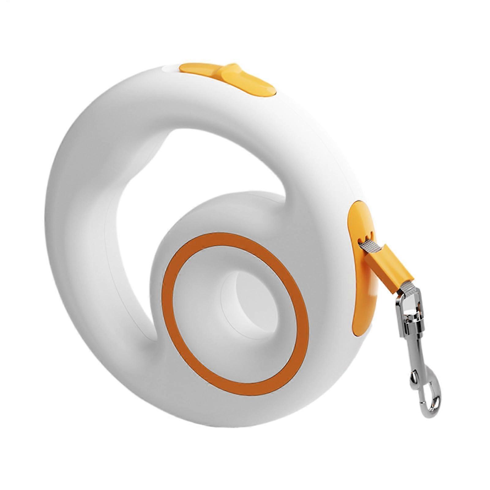 Retractable Dog Leash - Durable Cat Escape Leash with Shock Absorption for Hiking Camping, Lightweight Non-Slip Design, Orange