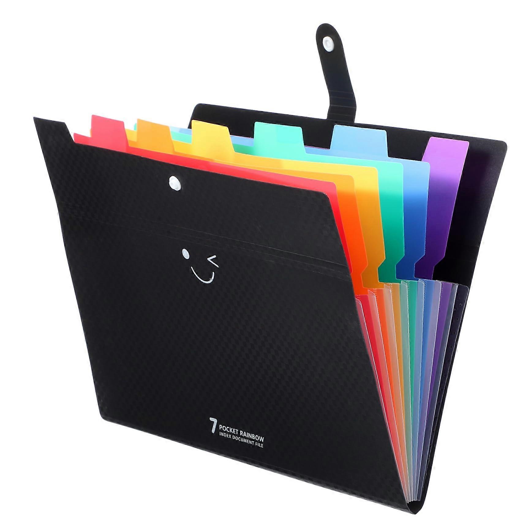 "Schachbrettordner Aktenordner Expandable File Organizer with Dividers, File Storage Folder, PP Material, A4 Size"