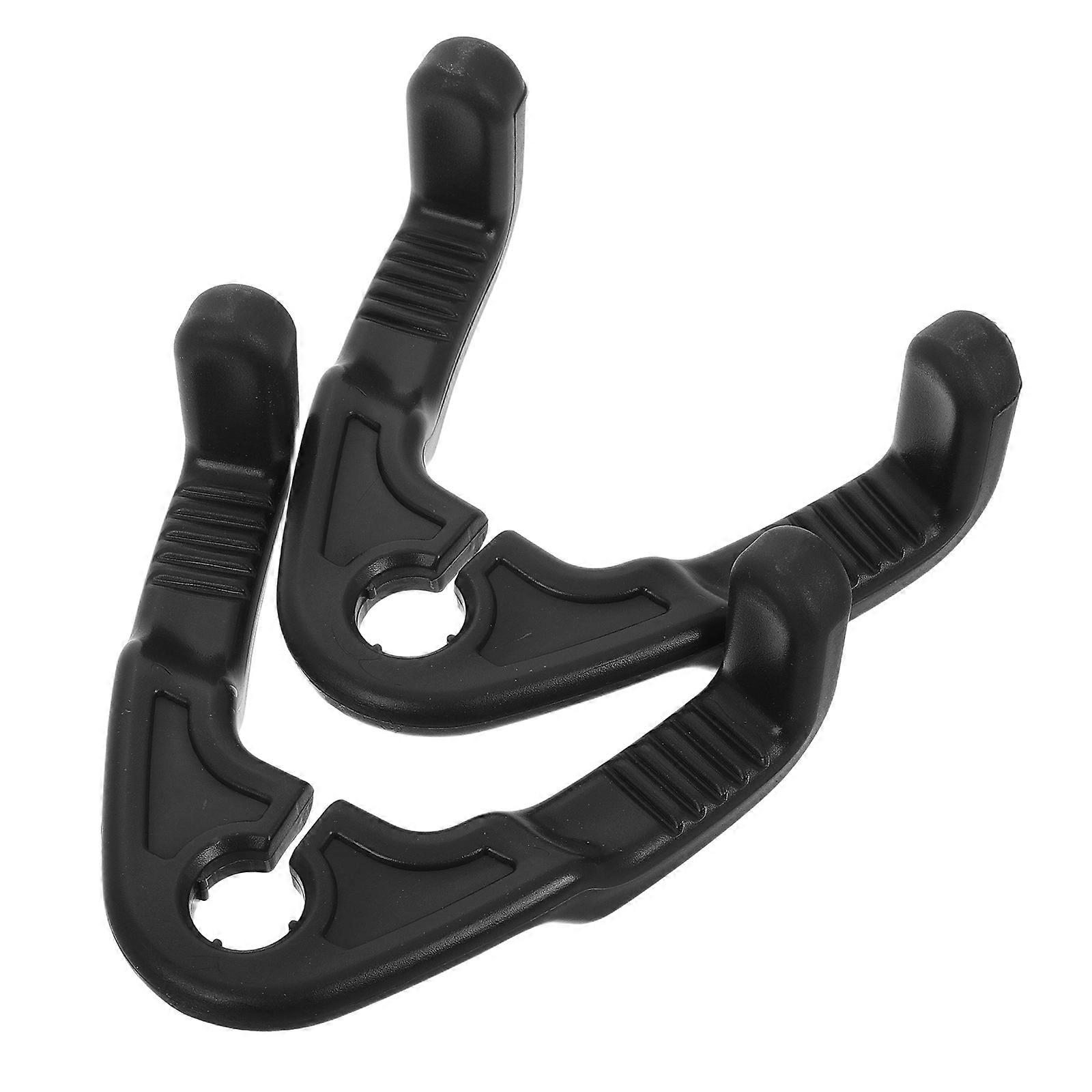 Car Seat Back Storage Hook for Headrests Black PP Material Multifunctional Car Organizer 2 Pieces