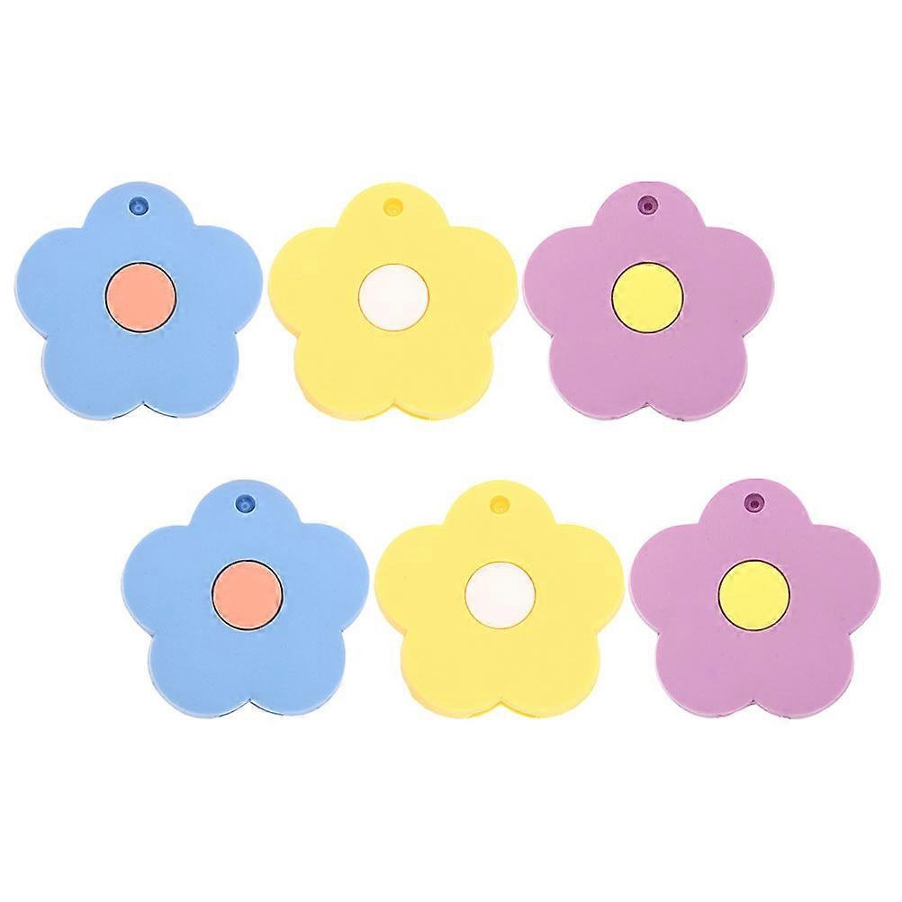 Silicone Key Covers for House Keys Cute Flower Design Assorted Colors 6 Pieces