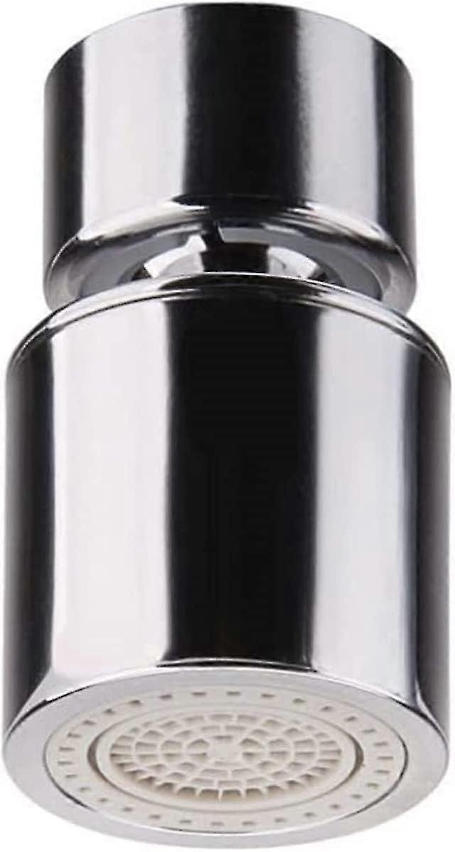 Aerator Rotatif, 360 Rotatif Foam Filter Water Saving Kitchen Faucet Aerator Bath (court Straight Copper Interface Double Mode 22 Internal Teeth)