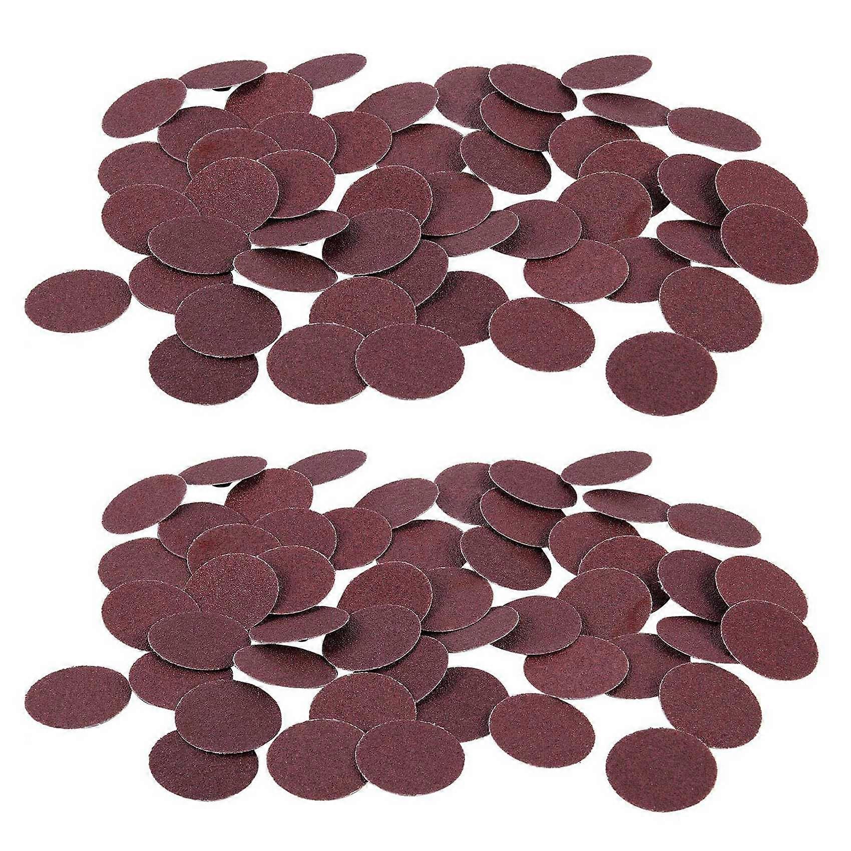 100 PCS 2 inch /50 mm 80 Grit Roll Lock Sanding Disc Abrasive Pads