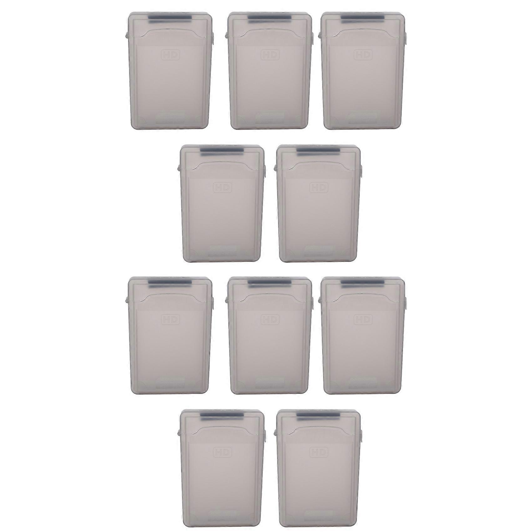 10pcs 3.5 inch IDE SATA HDD Hard Drive Disk Plastic Storage Box Case Enclosure