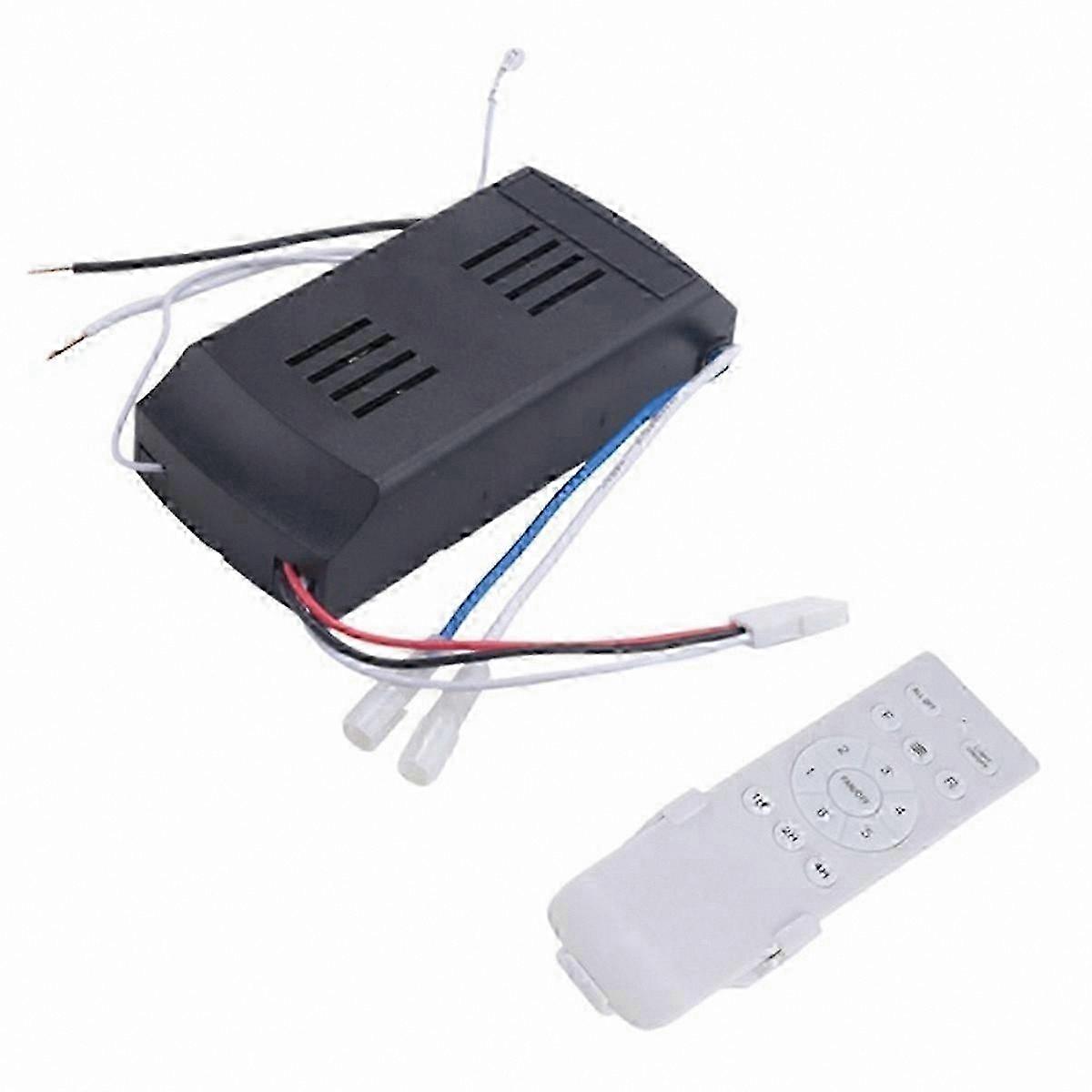 Universal Ceiling Fan Remote Control Kit, 50W 6-Speed with Timer Function for DC Fans and Lights