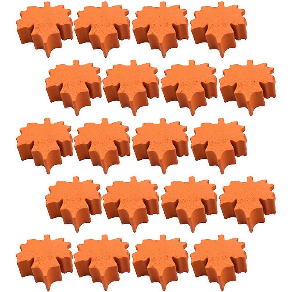 30pcs Maple Leaf Wooden Beads DIY Decoration Accessory Ideal For Thanksgiving Crafts And Family Projects