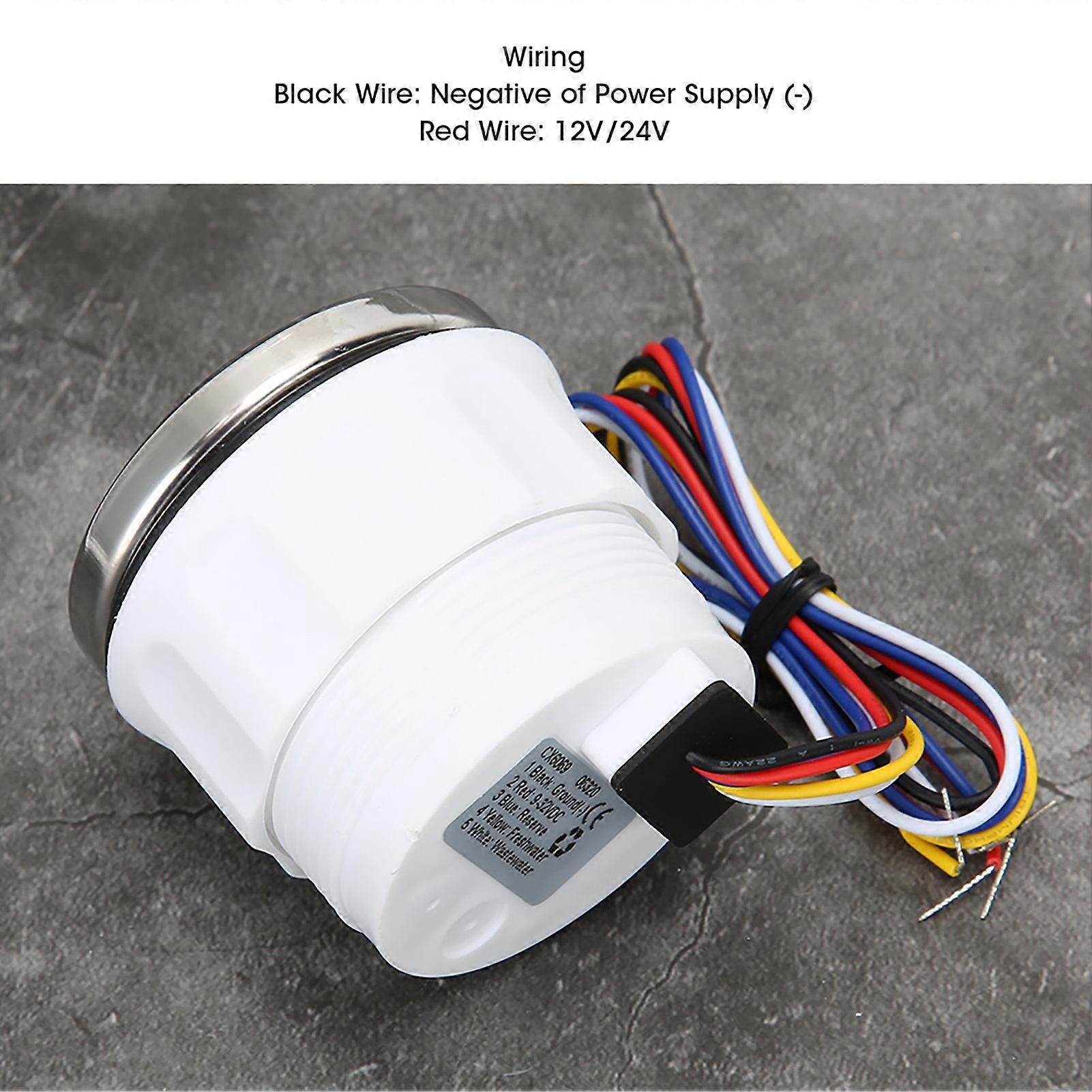 52MM/2in 3‑In‑1 Water Level Meter Sewage Gauge Voltage Instrument 0‑190Ω  Standard