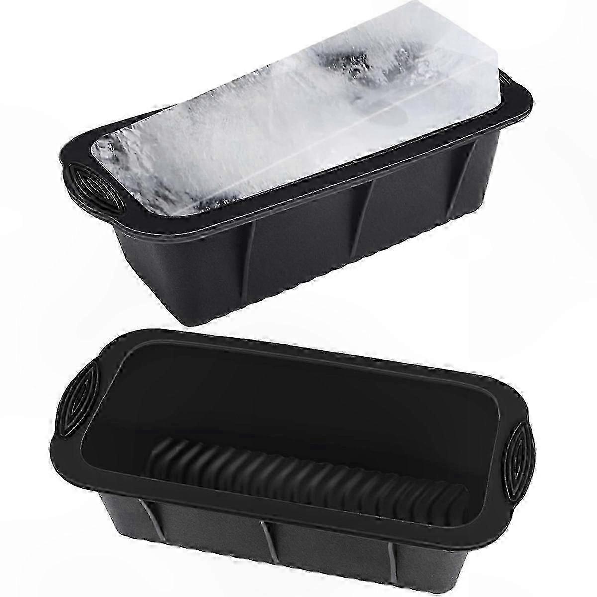 Silicone Ice Block Molds for Cold Plunge, Coolers, or Ice Baths - 2 Pack Large Size Ice Cube Trays