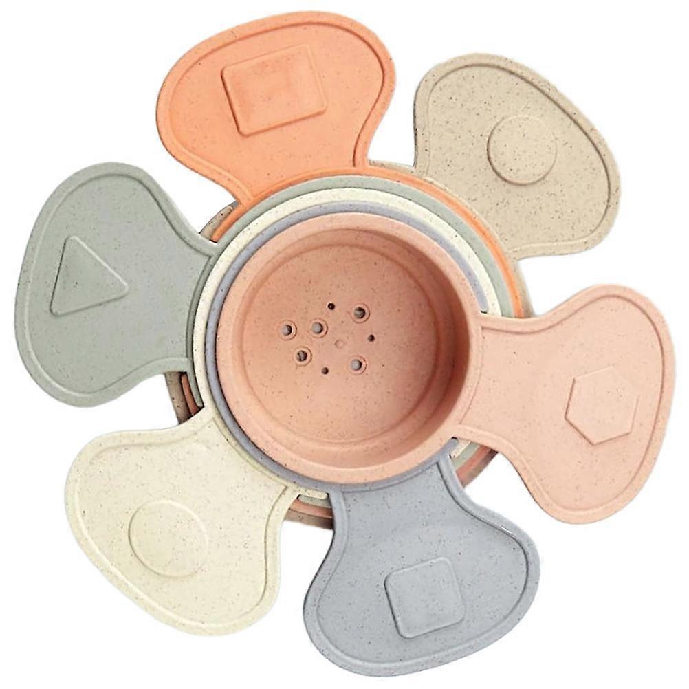 Intelligence Development Interactive Cups Set For Infants With Assorted Color Safe Material 1 Set