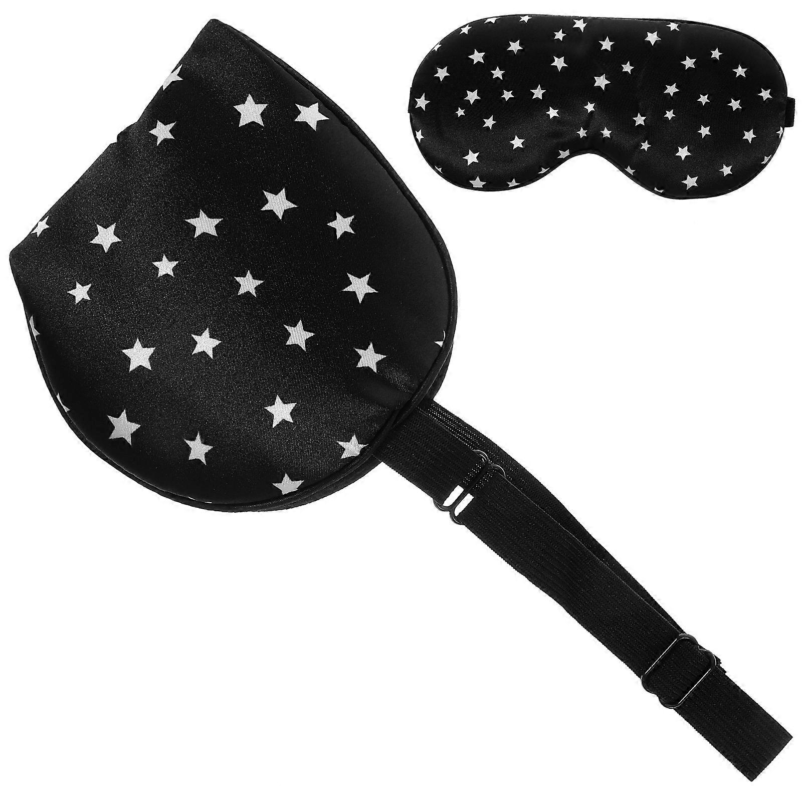 Light Blocking Eye Mask For Office Nap Home Use With Black Color 1 Piece