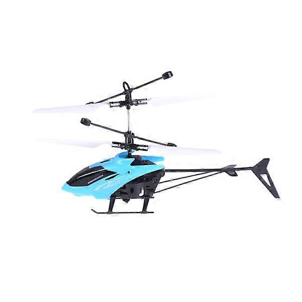 RC Infrarot Induktion Hubschrauber Flugzeug USB Ladung LED Heliko Blau