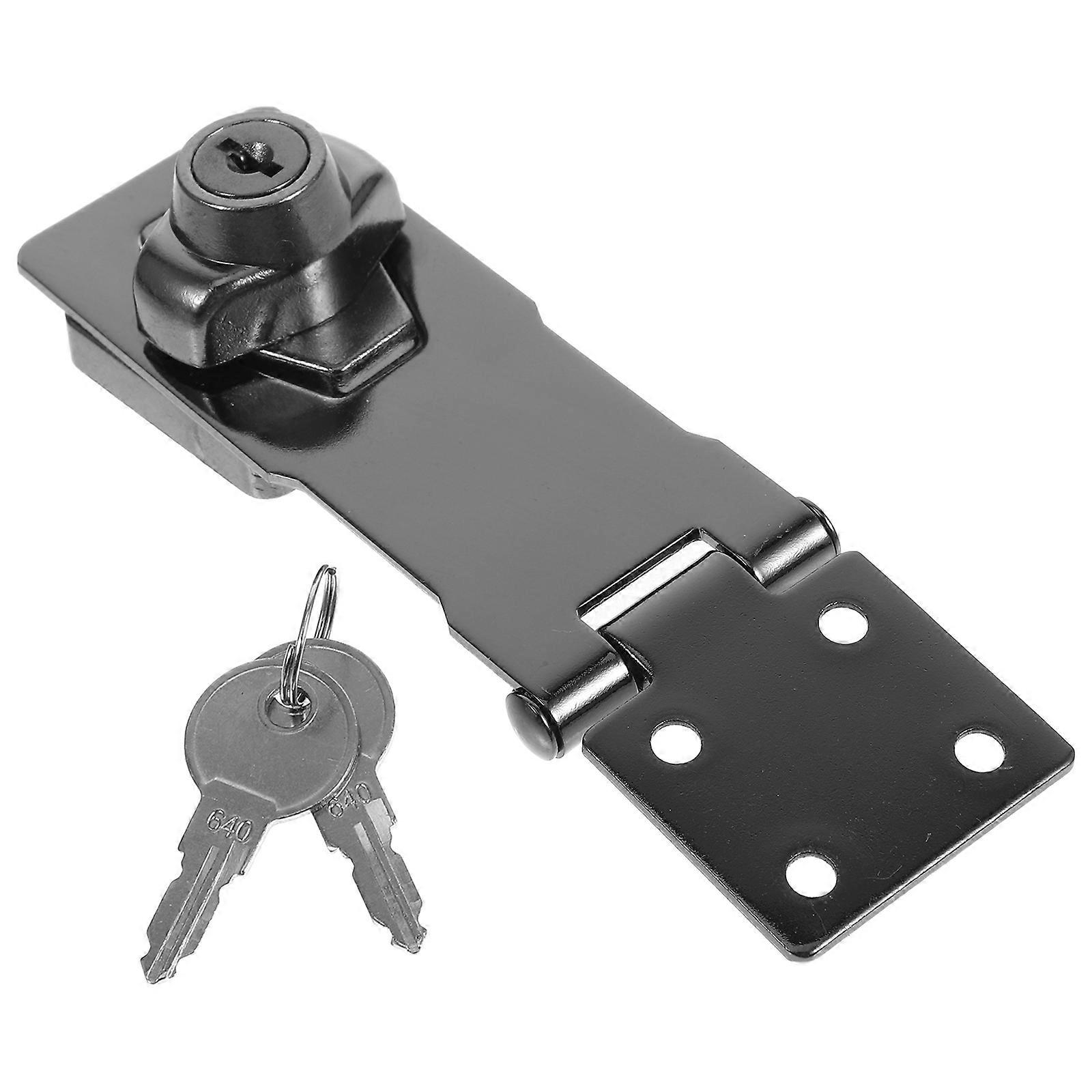 1 Set Heavy Duty Lock Hasp Latch for Cabinets and Gates Security for Safeguarding Items and Valuables