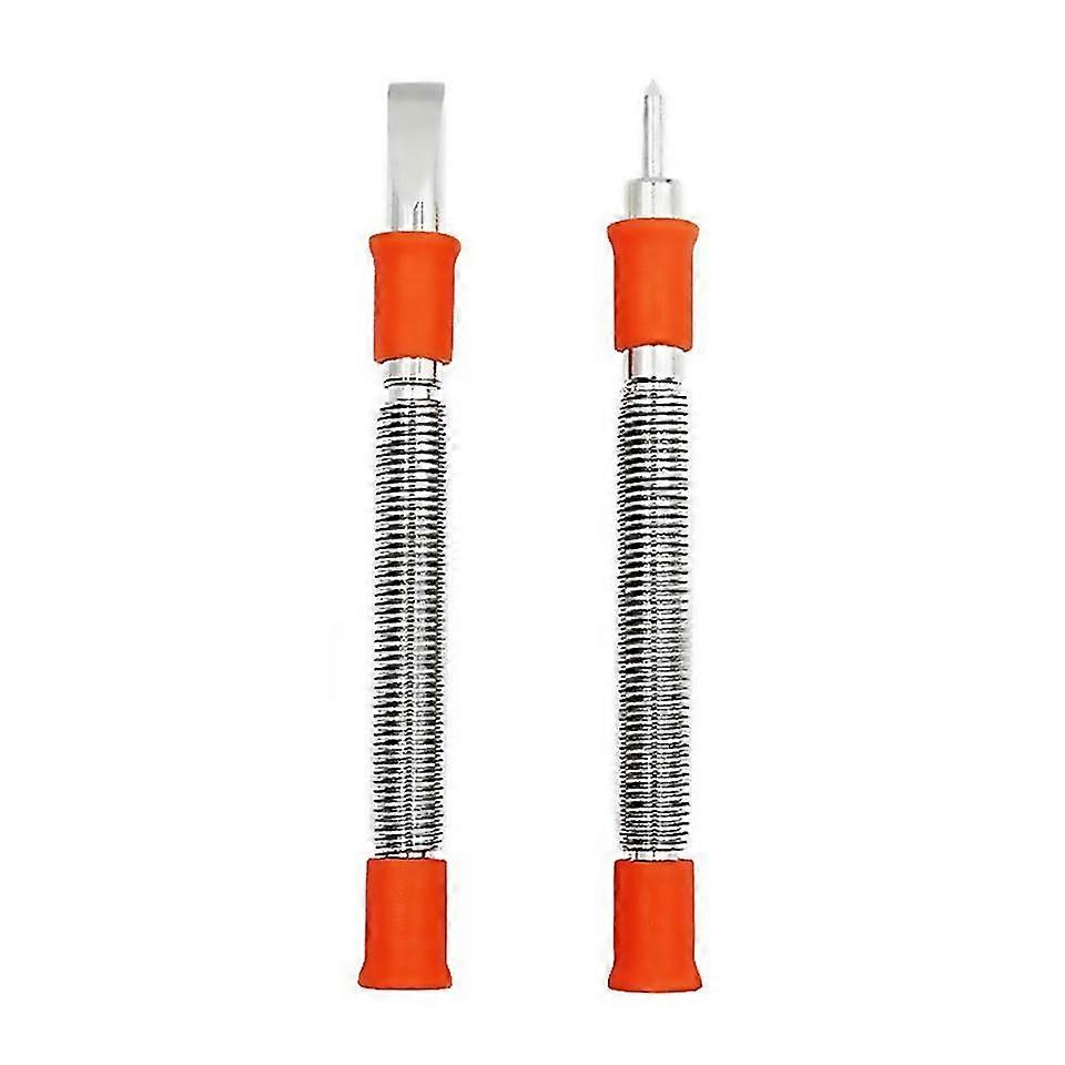 2pcs Spring Tool Set 516inch Chisel And 18inch Center Punch Set Spring Loaded Rivet Removal Set
