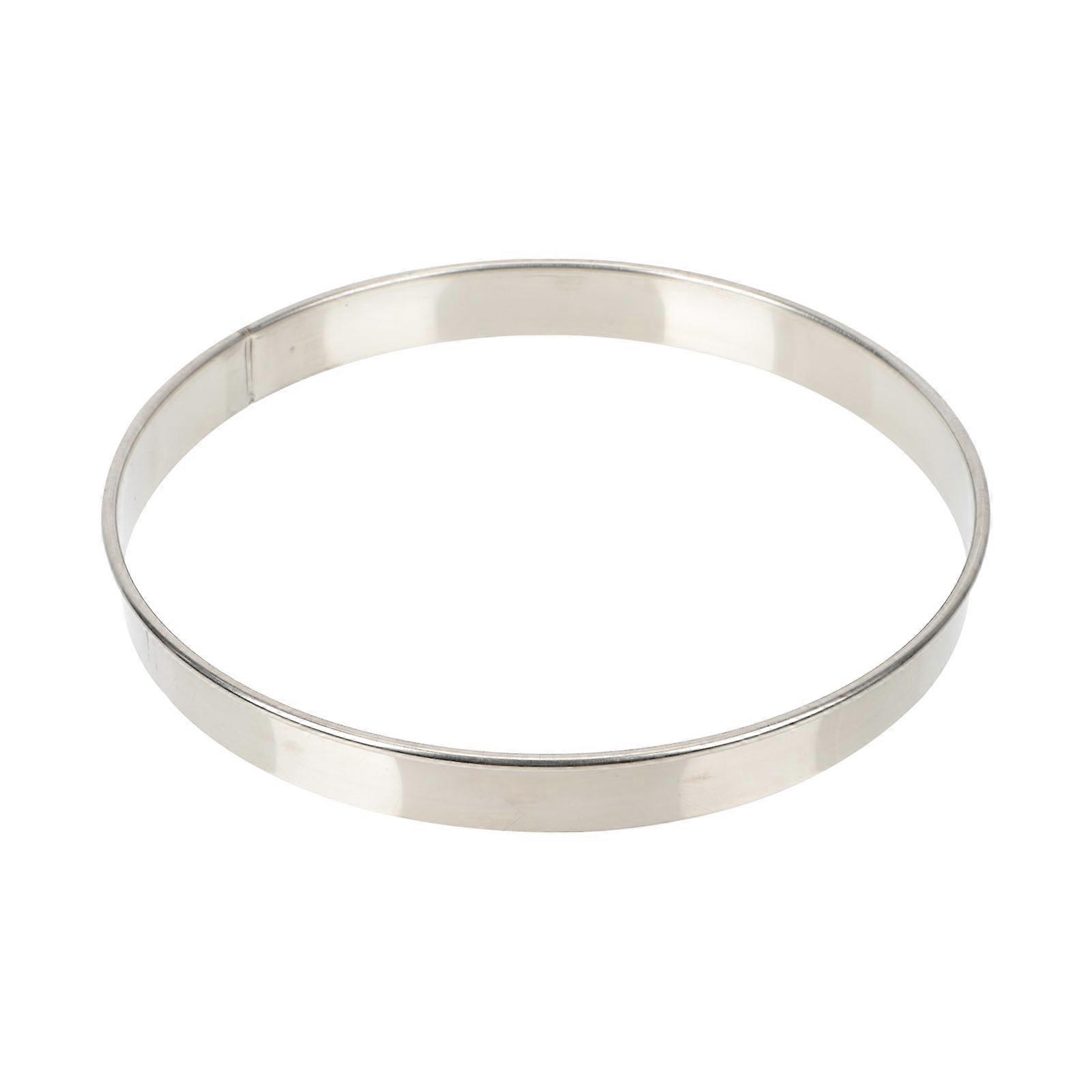 Stainless Steel Pizza Saucing Ring for Home Baking – Lightweight, Easy to Use Tool with Finger Safe Design for Precise Seasoning Control
