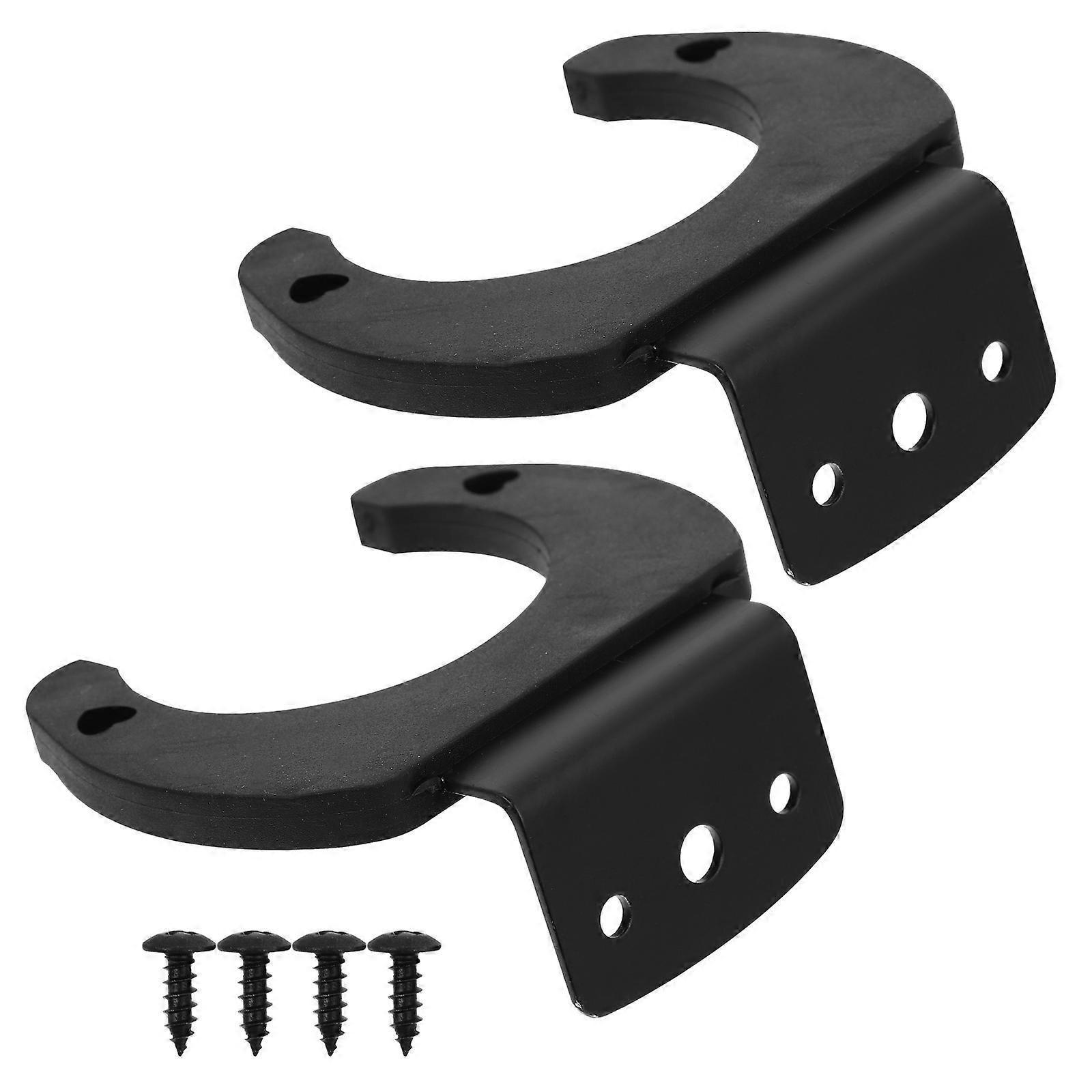 2pcs Silicone Microphone Hook Wall Mount Holder Clamp Accessory for Convenient Storage and Easy Setup