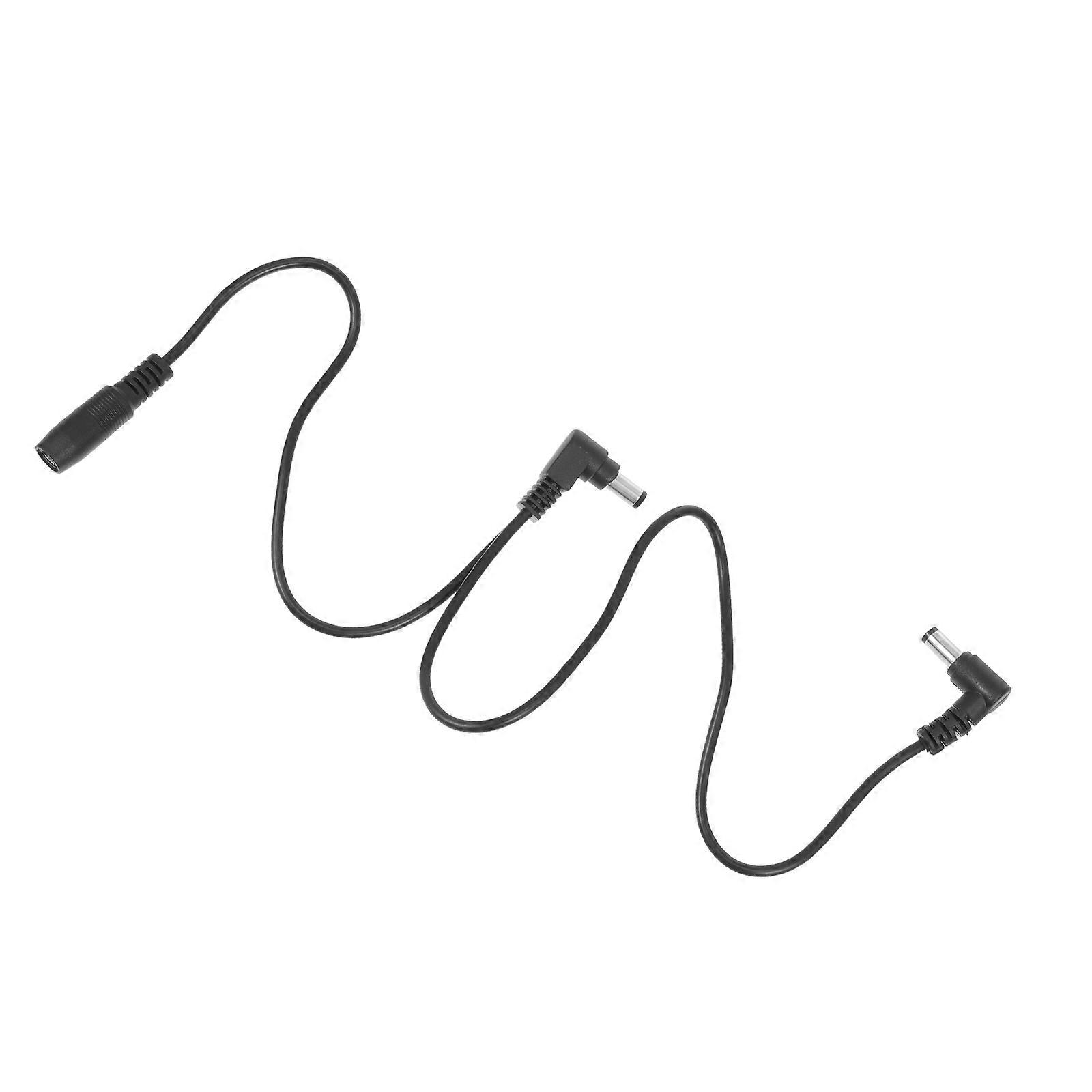 Guitar Pedal Power Cord with PVC and Metal Material for Stable Performance Black