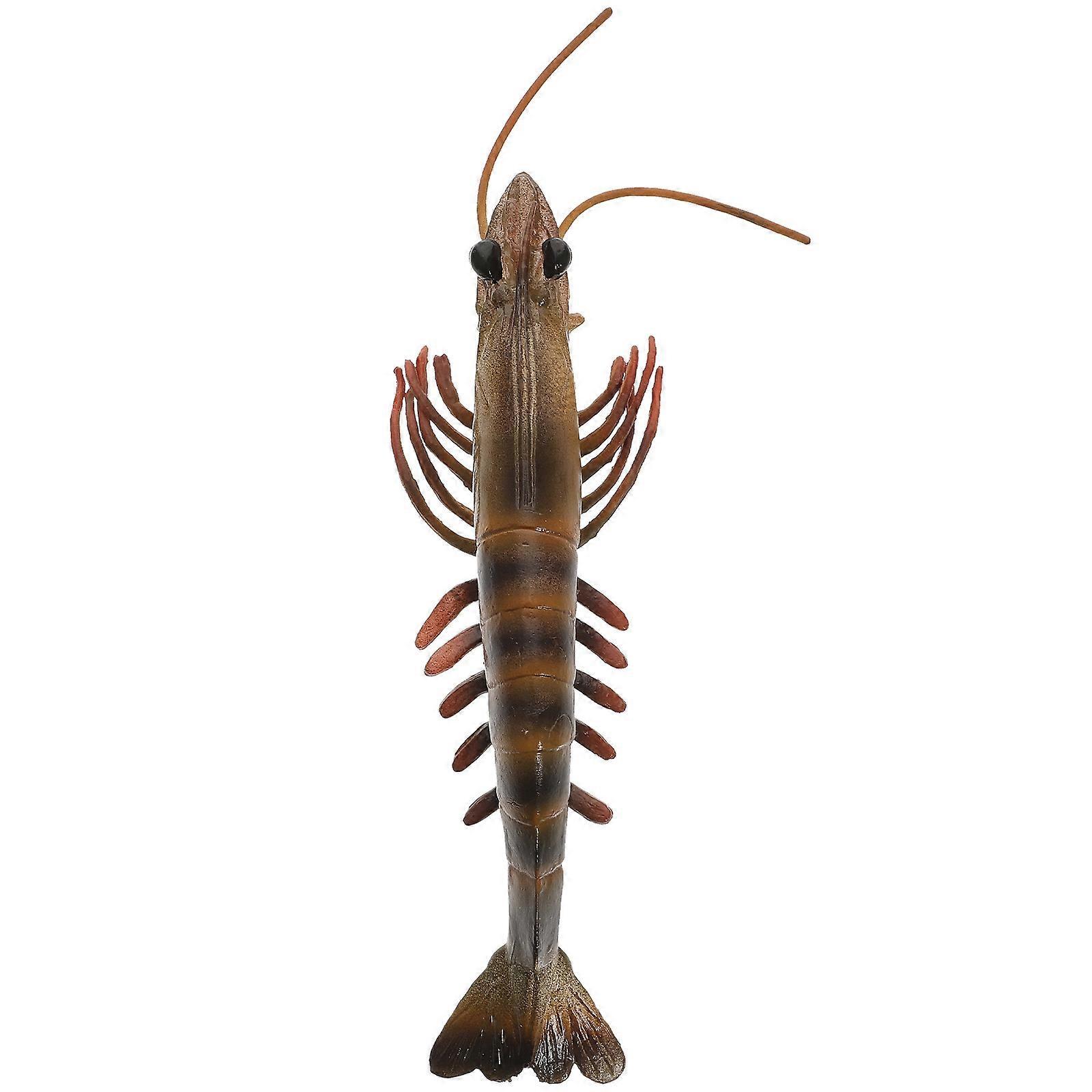 Realistic Educational Shrimp Plastic Aquarium Accessory for Cognitive Play, Imaginative Play, Party Decoration, Early Learning for Kids