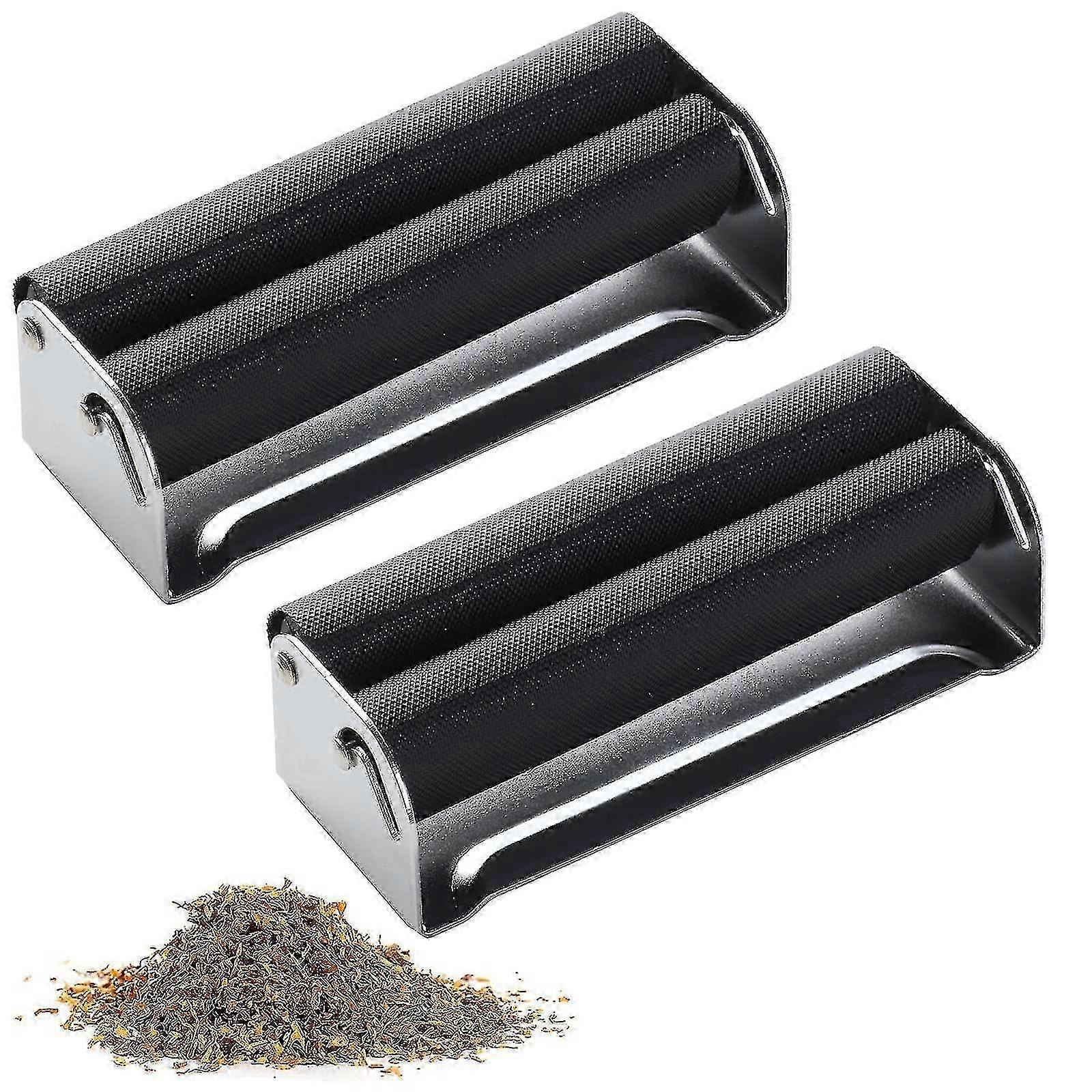2pcs Metall Tabakroller, einfach zu bedienende manuelle Zigarettendrehmaschine, 70mm Tabak Maker Tool, Roller Zigarette xi 2025