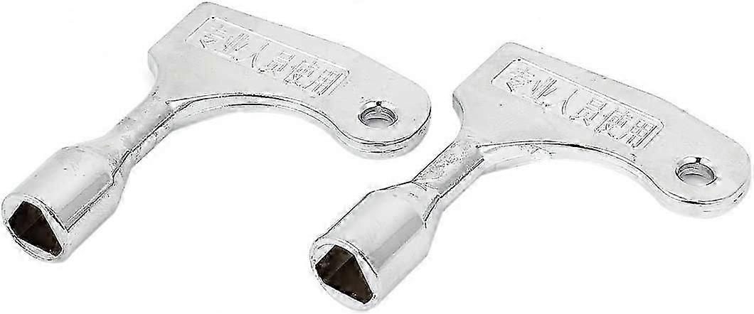 Set of 2 triangle keys for elevator emergency quick opening, for 9 mm lock