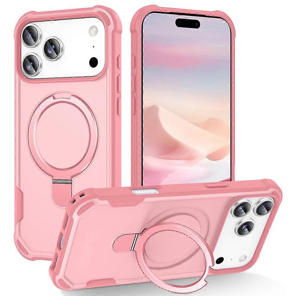 Compatible For iPhone 17 Pro Case Compatible with MagSafe Kickstand TPU + PC Shockproof Phone Back Cover