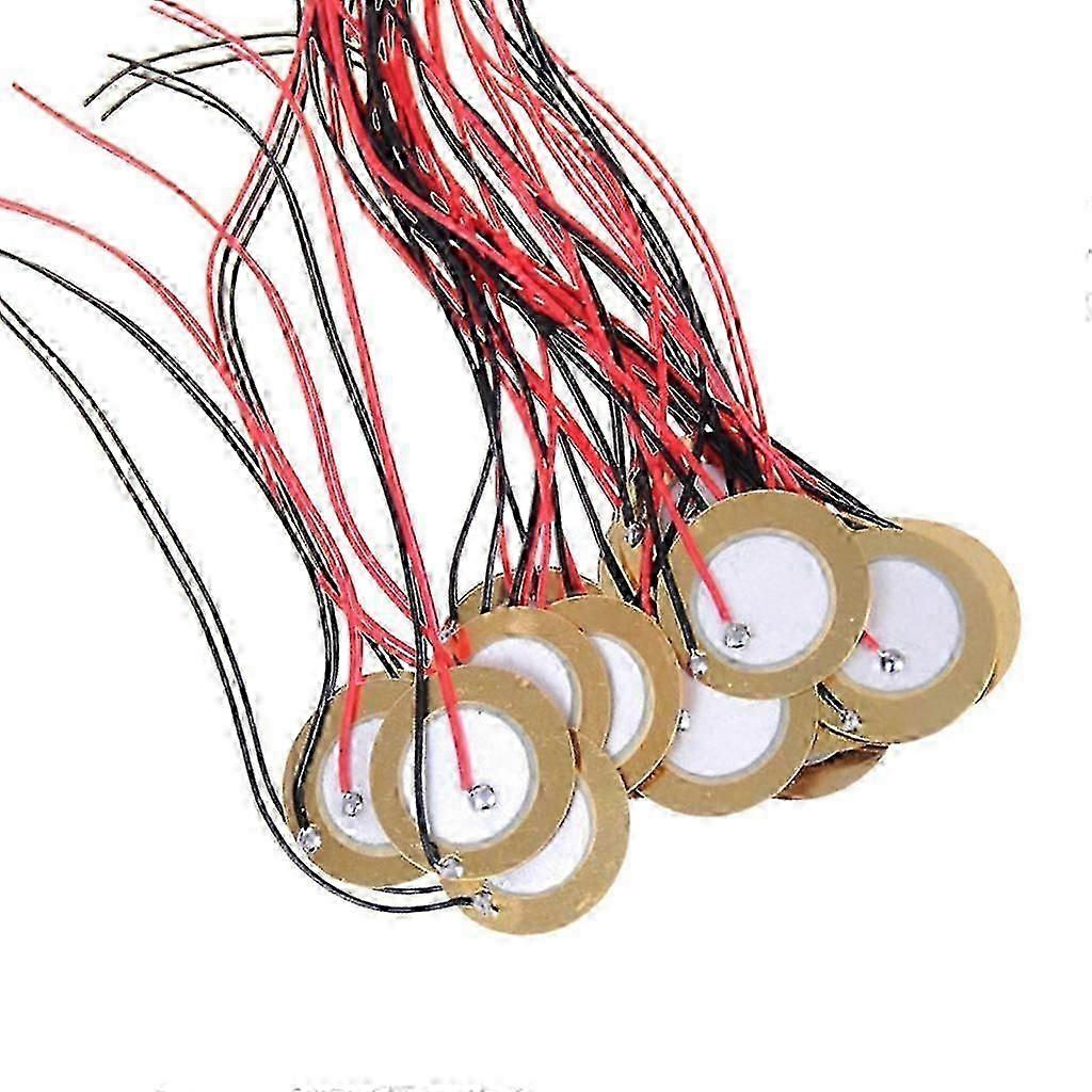 15-Piece Wire-Connected Contact Microphone Triggers and Sound Sensors for Acoustic Instruments