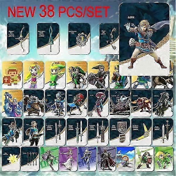 38pcs/set Nfc Amiibo Cards for Legend of Zelda Breath Of The Wild Tears Of the