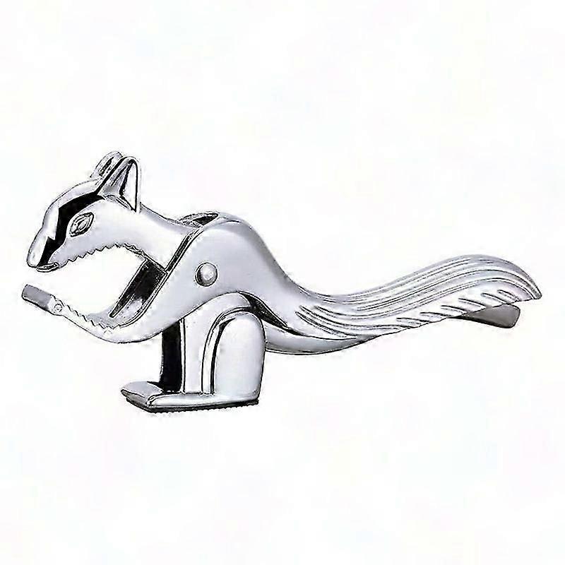 Squirrel-Shaped Metal Nutcracker - Effortless Walnut & Chestnut Opener with Corkscrew & Pliers for Kitchen