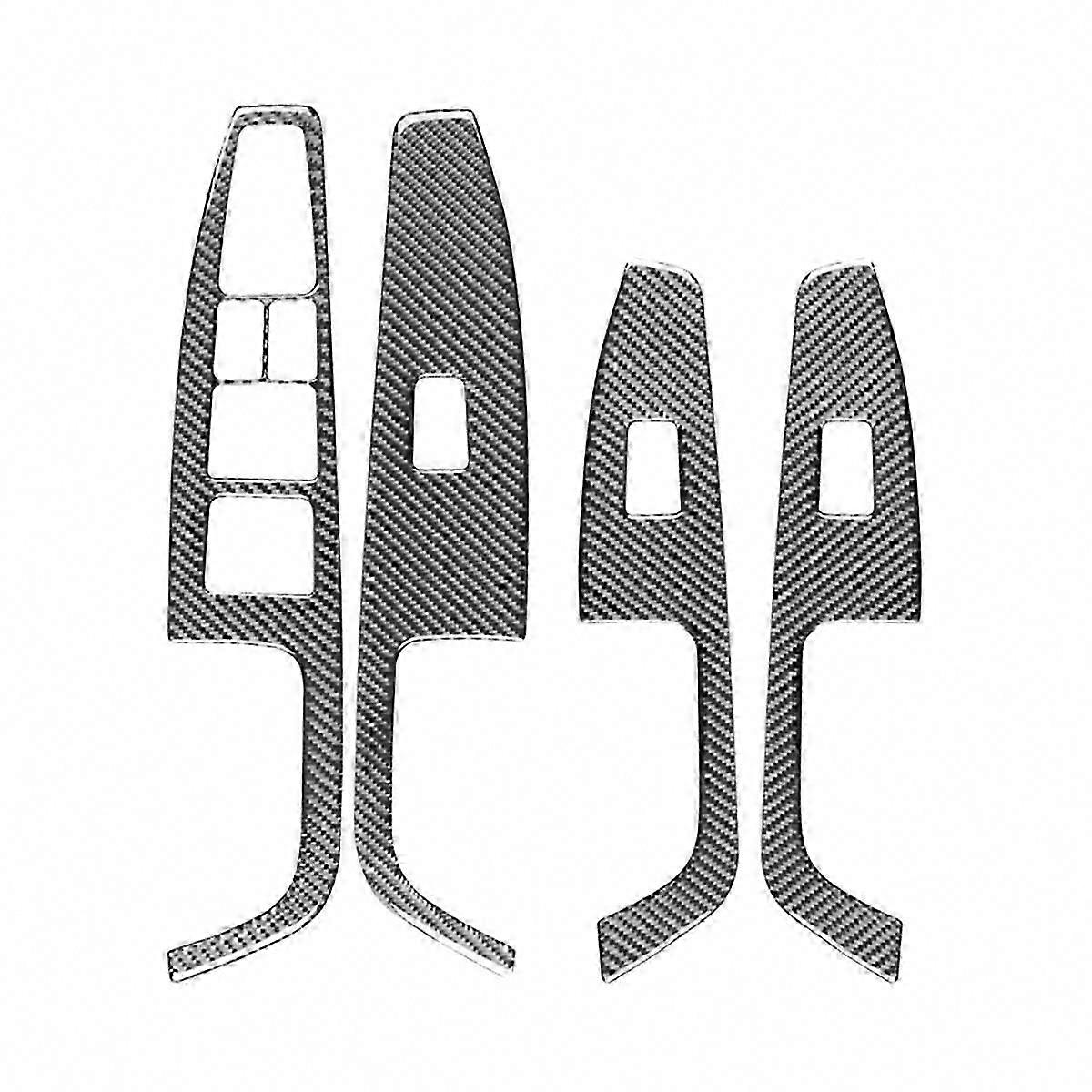 Carbon Fiber Window Switch Panel Cover for 2017-2020 LHD Models