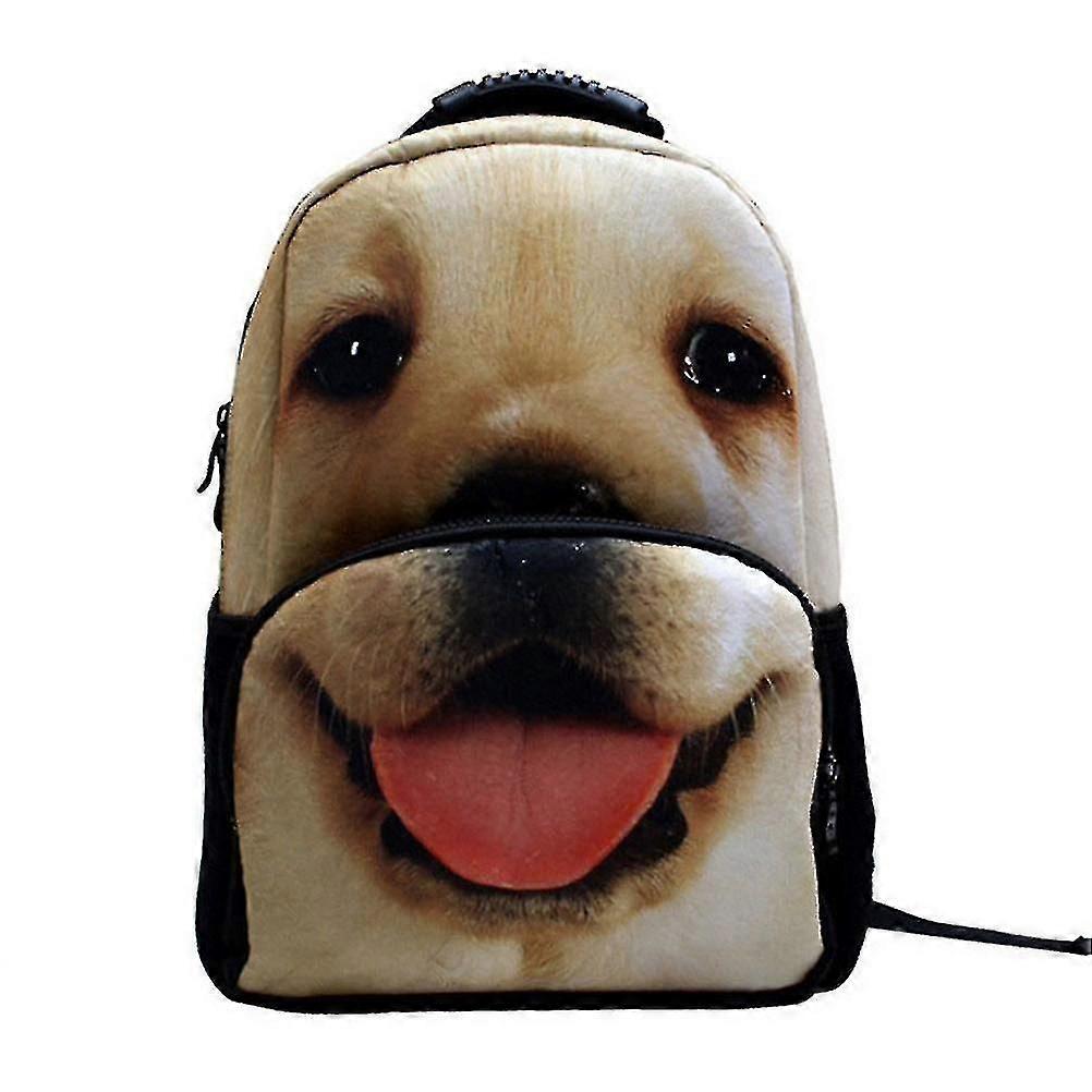 Cartoon Dog Pattern Student Casual Backpack 17 Inch