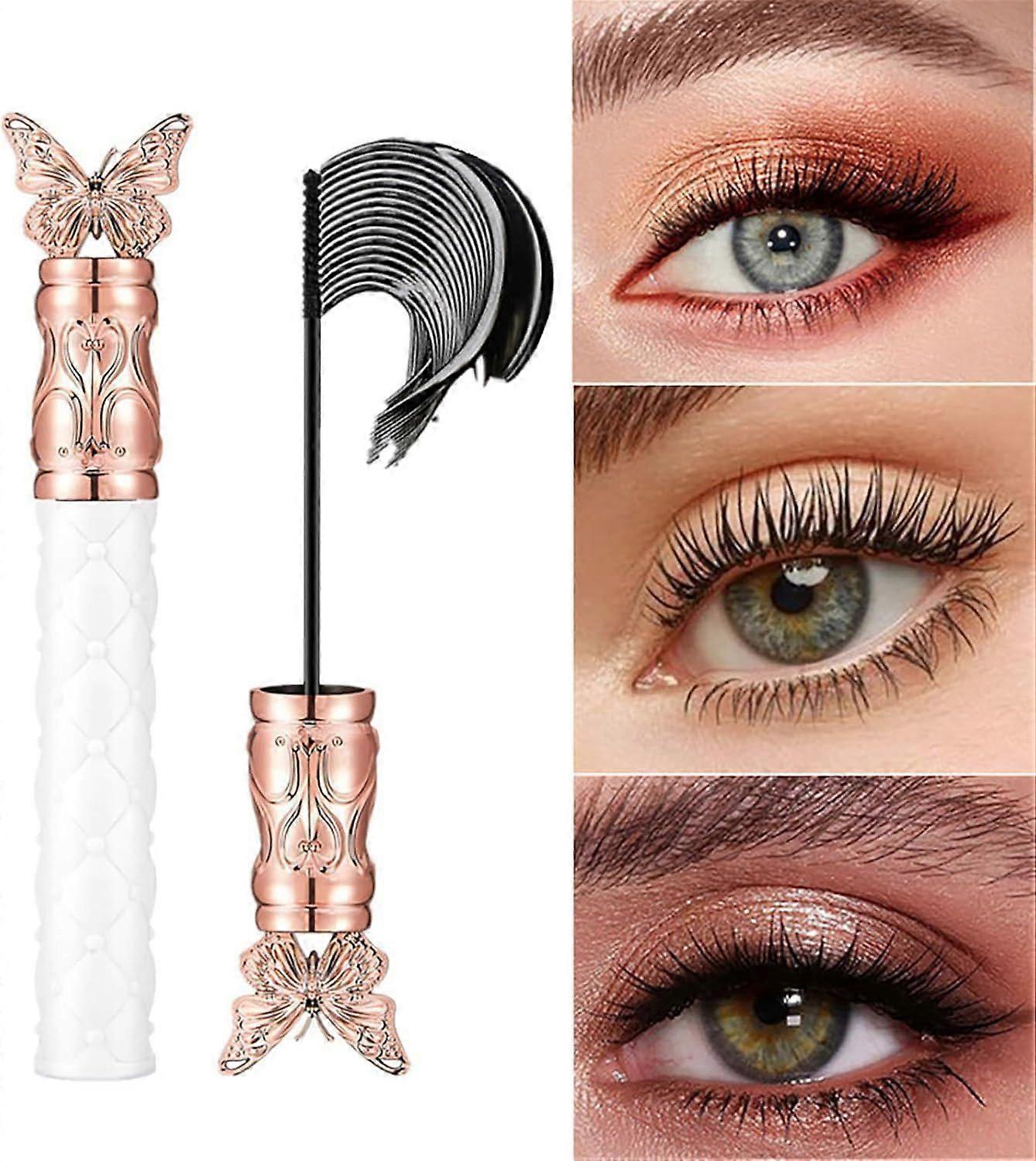 Lengthening and Curling Mascara for Women Smudge Resistant Sweat-Proof Volumizing for Dramatic Lashes Waterproof, Lengthening, Non-Smudged