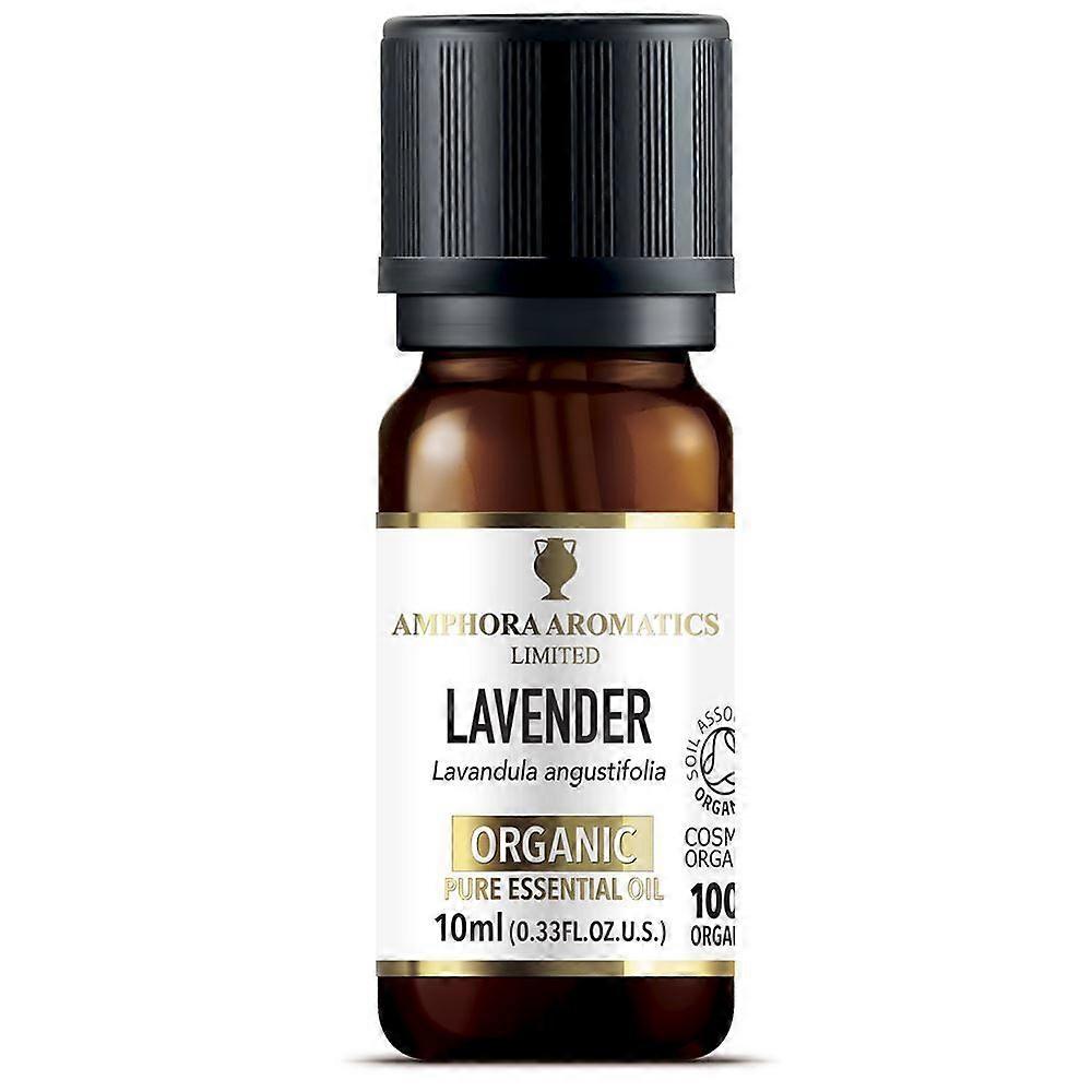 Amphora Aromatics Lavender Organic Essential Oil 10ml - 2 Pack