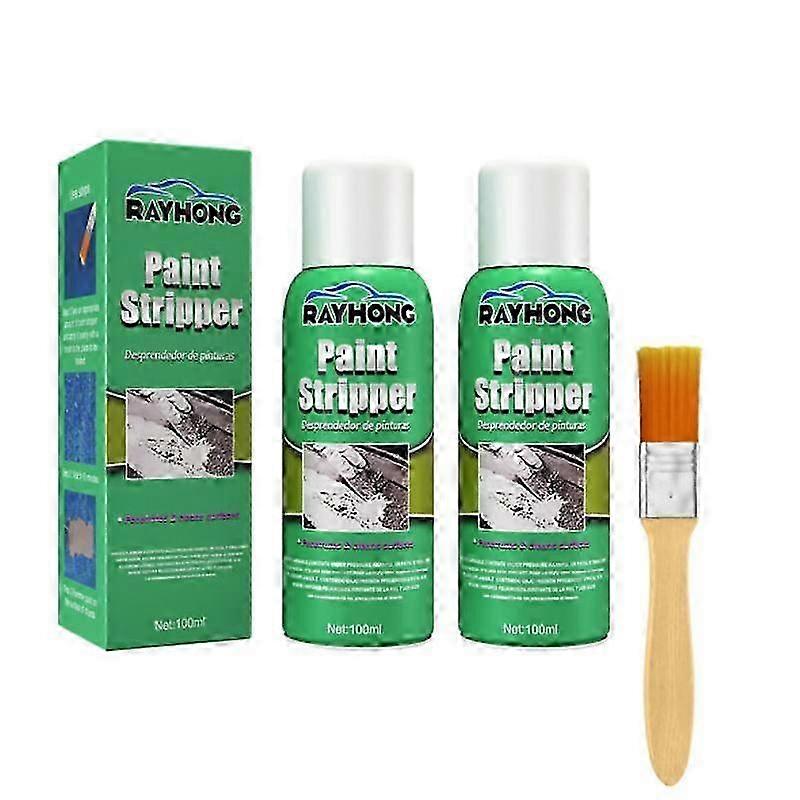 Engine Paint Remover Varnish Stripper for Metal Surfaces & Car Wheels - Traceless Cleaning Gel with Brush