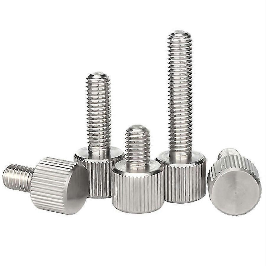 Vite zigrinata in acciaio inossidabile M3 M4 M5 M6 Bullone a testa piatta 20 pezzi, hw