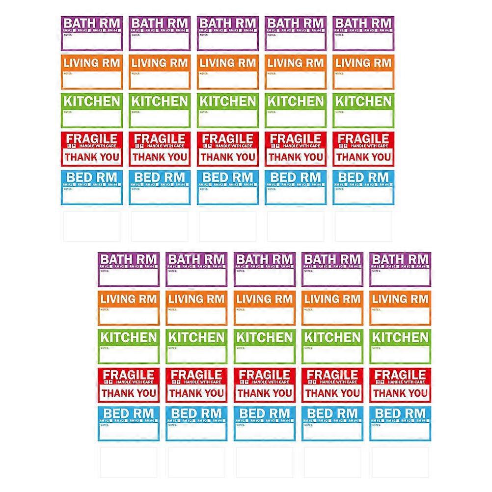 Classification Label Stickers Marking Household and Boxes Copper Paper Material Writable 300Pcs