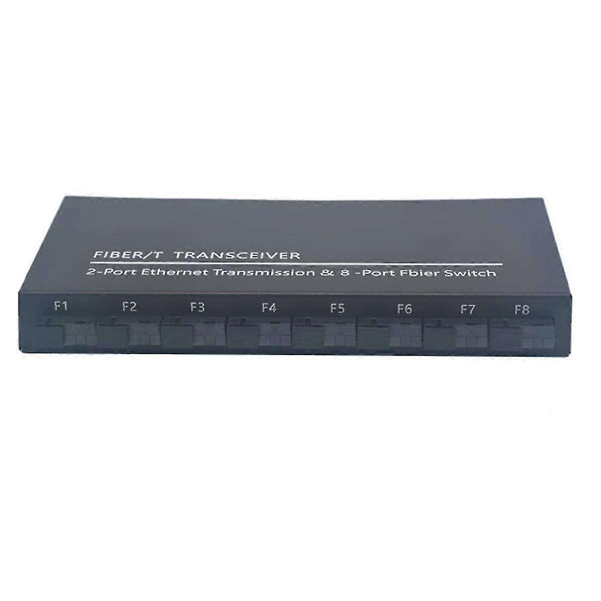 Gigabit Ethernet Switch Fiber Optical Switch 8 SC Fiber Port 2 1000M RJ45 Industrial Grade SC Converter 8F2E EU Plug