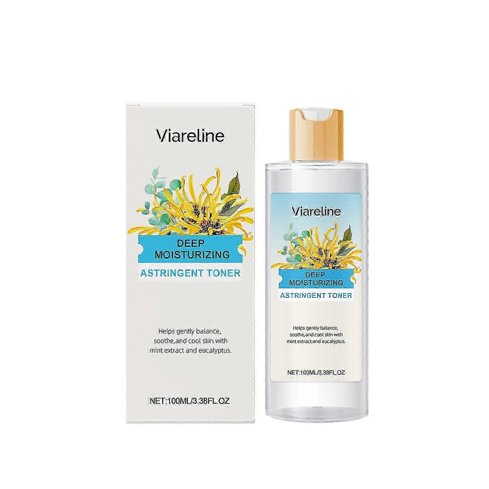 Viareline Witch Hazel Eucalyptus Moisturizing Toner provides deep and long-lasting hydration, gentle and soothing hydration