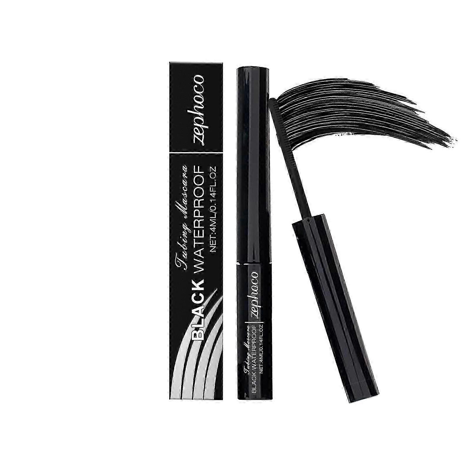 Zephoco 3D black eye black, fast drying, not easy to smudge, curling, natural, long-lasting, makeup free eye black