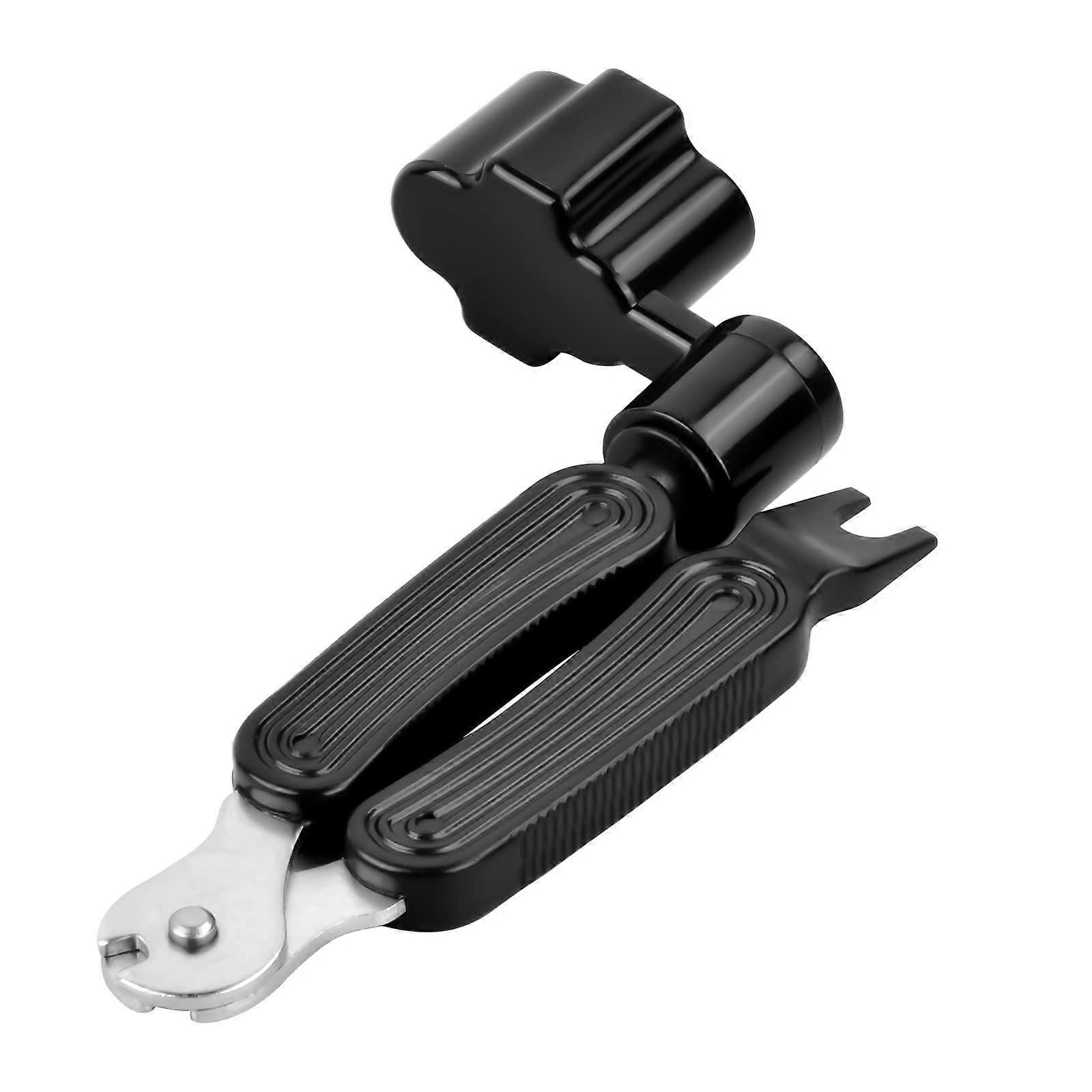 3-in-1 Guitar String Winder and Cutter, Multifunctional Guitar Bridge Pin Puller, Black Guitar String Cutter, Guitar Maintenance and Adjustment Tool,